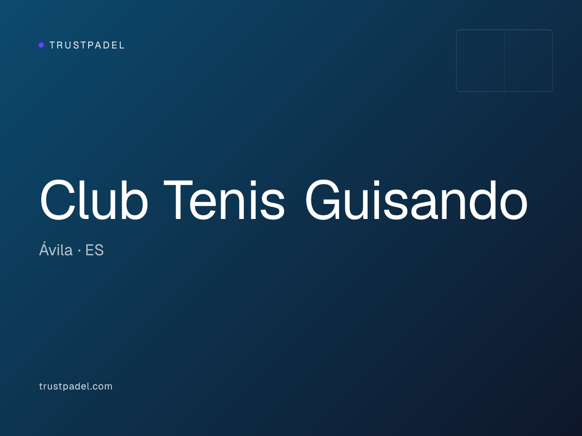 Club Tenis Guisando padel club