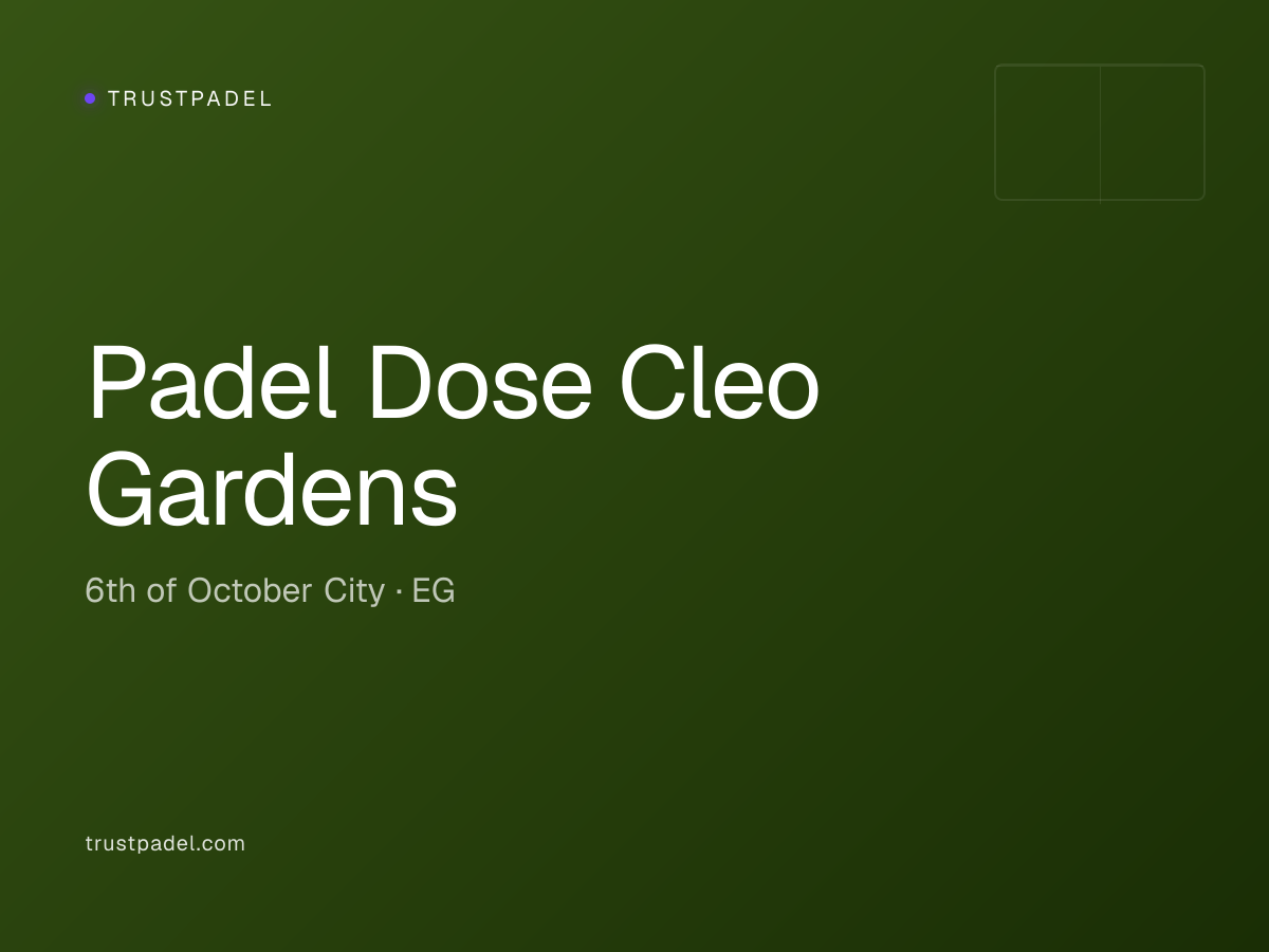 Padel Dose Cleo Gardens padel club