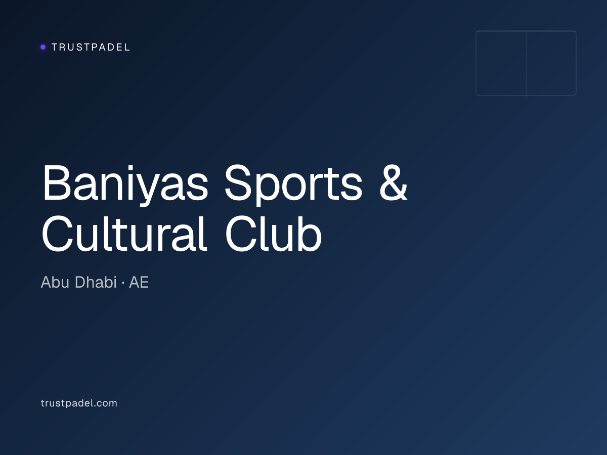 Baniyas Sports & Cultural Club padel club