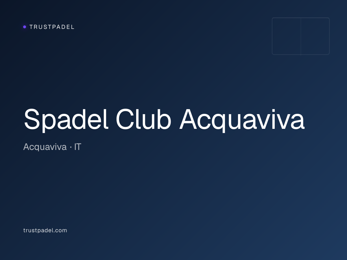 Spadel Club Acquaviva padel club