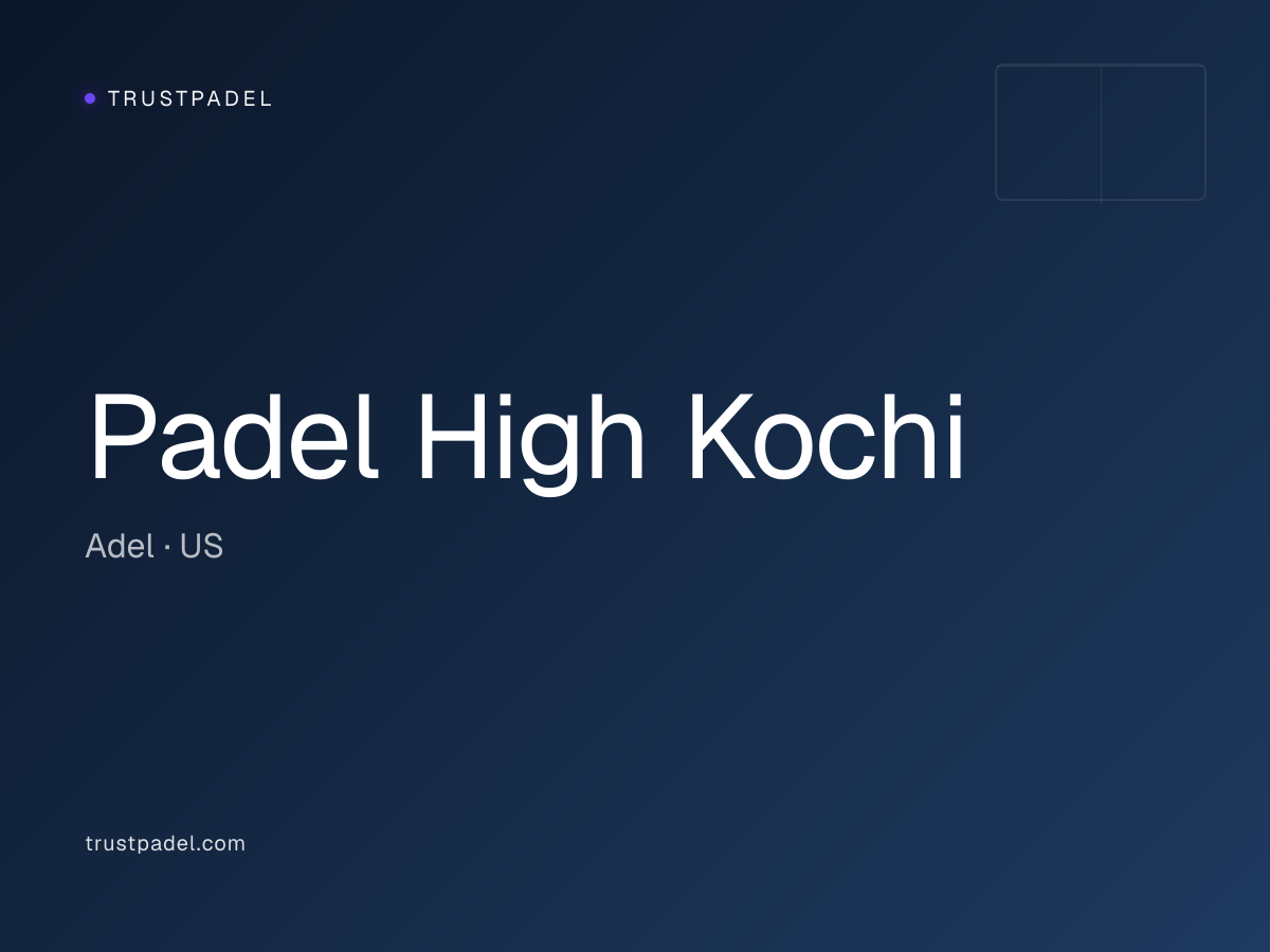 Padel High Kochi padel club