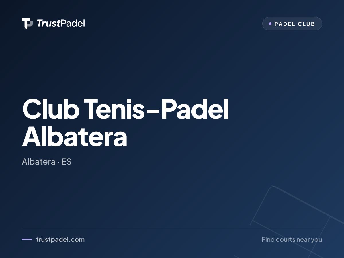 Club Tenis-Padel Albatera padel club