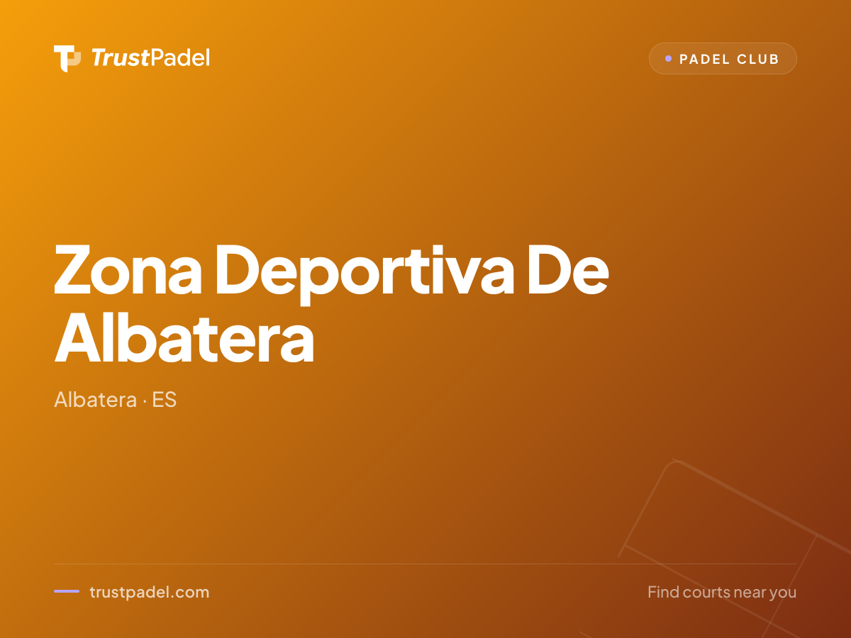 Zona Deportiva De Albatera padel club