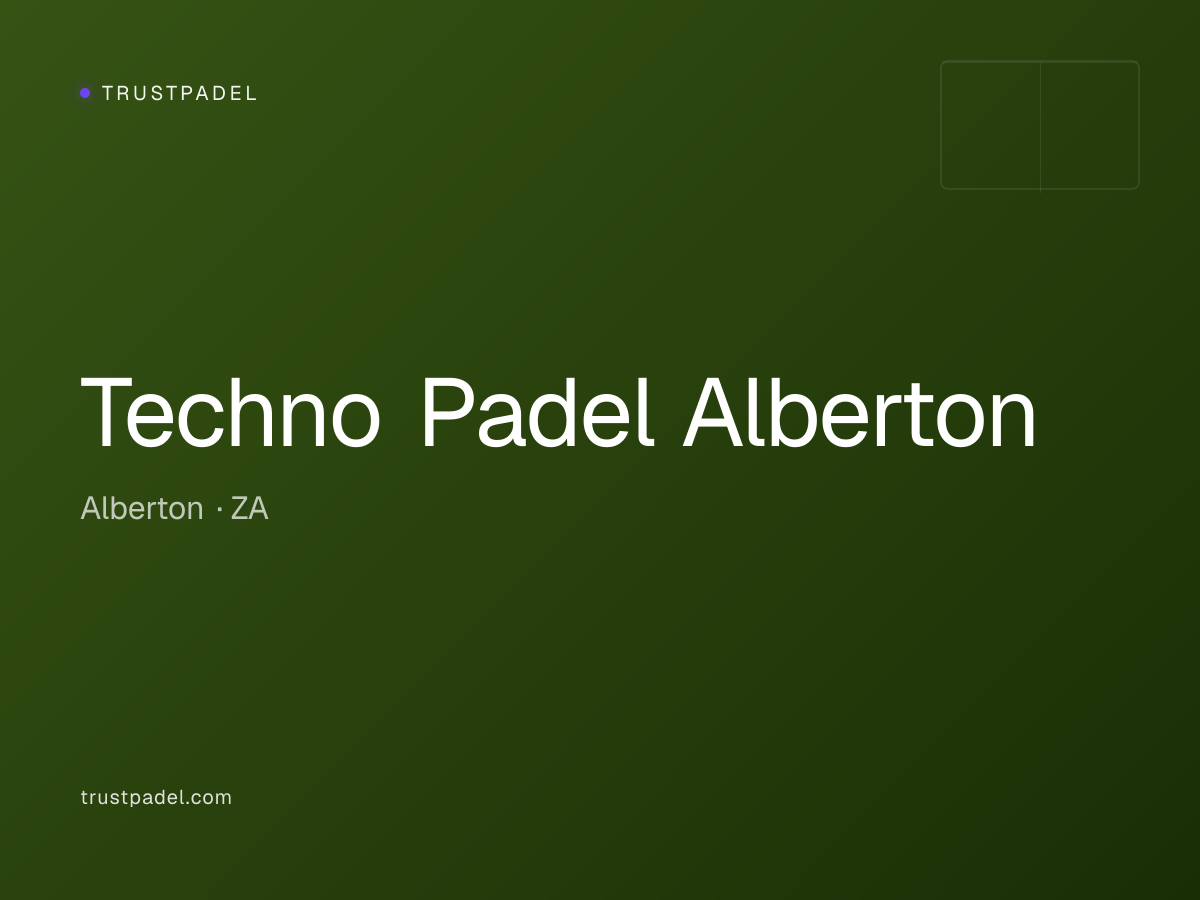 Techno Padel Alberton padel club