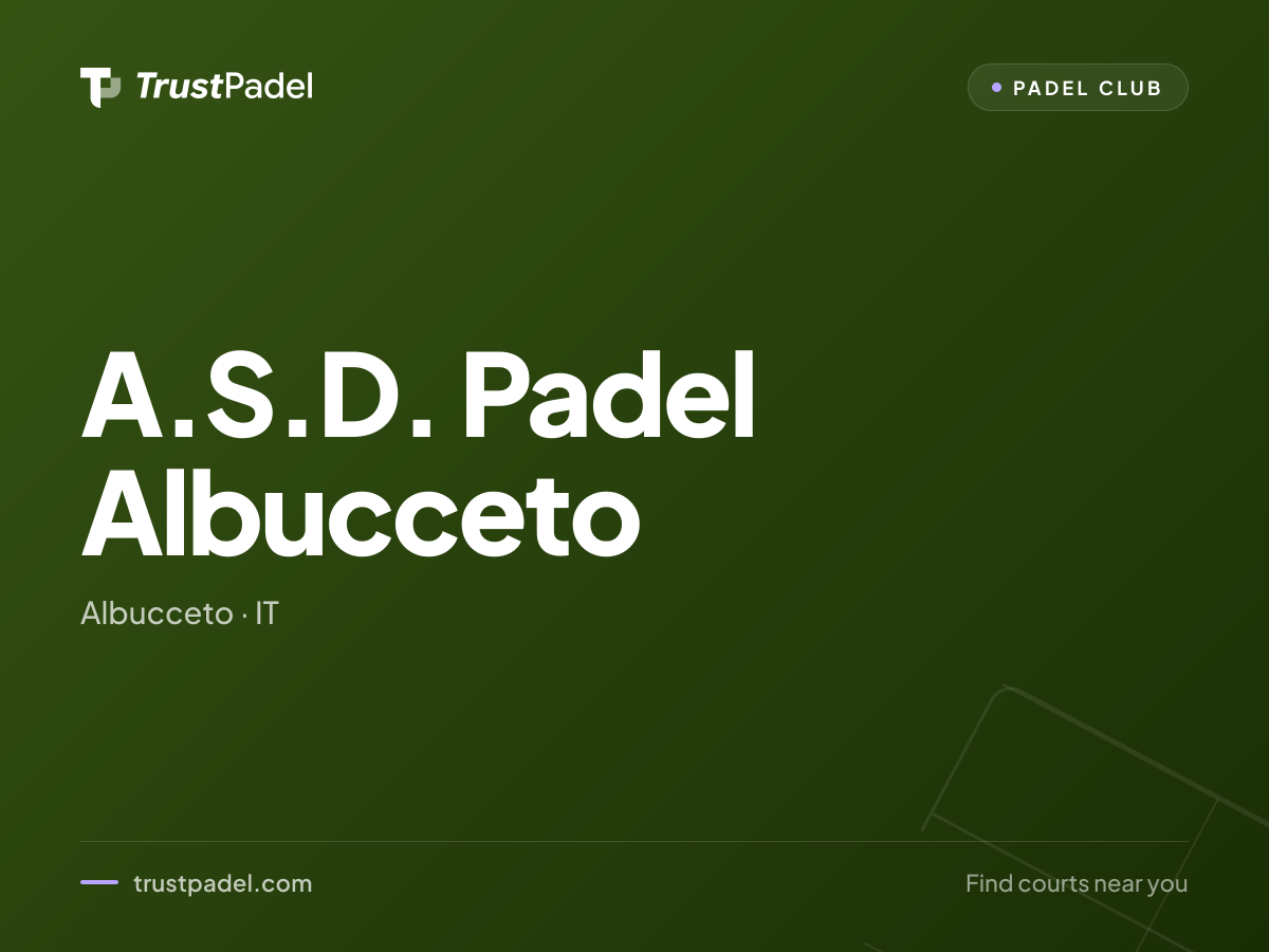 A.S.D. Padel Albucceto padel club