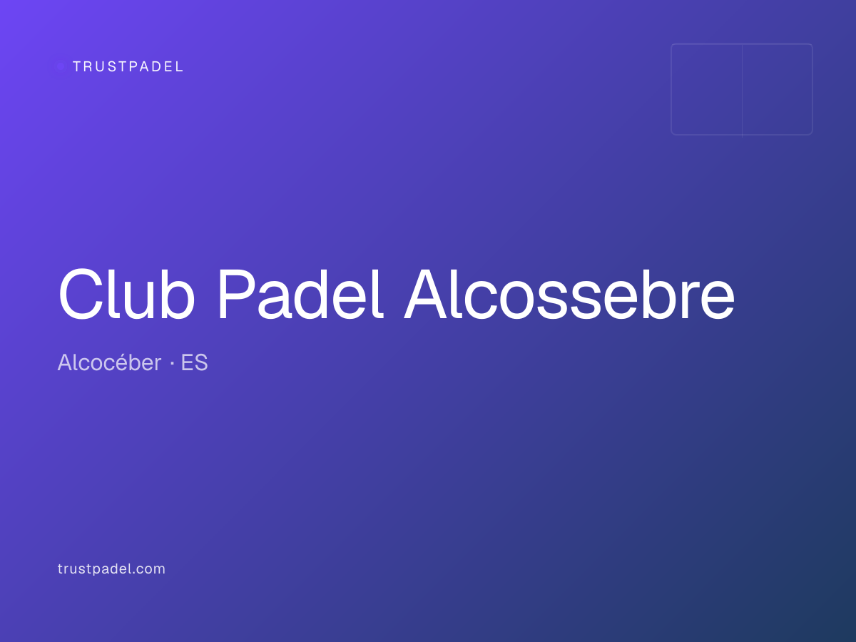 Club Padel Alcossebre padel club
