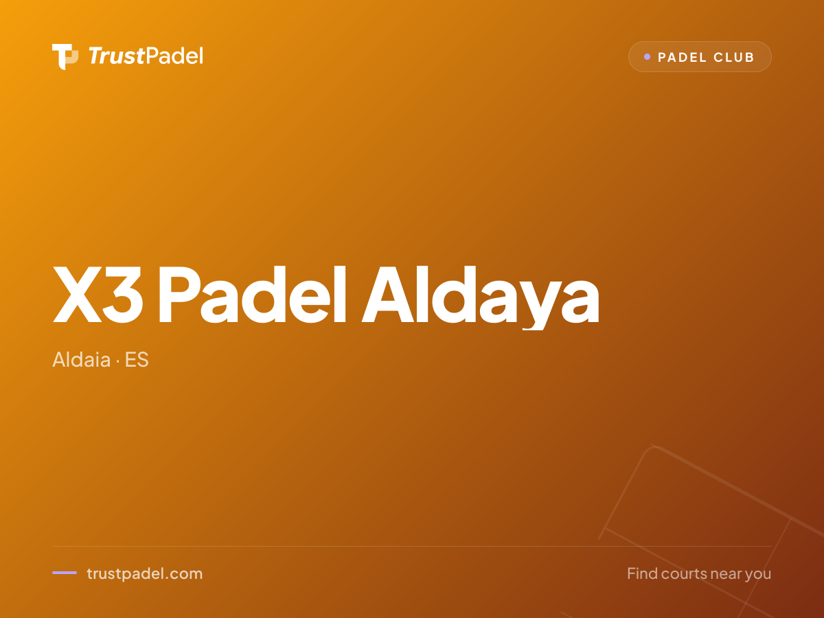 X3 Padel Aldaya padel club