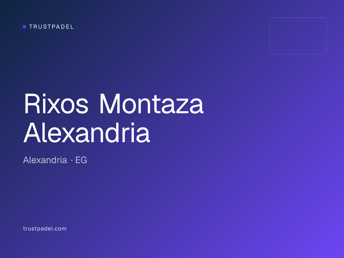 Rixos Montaza Alexandria padel club