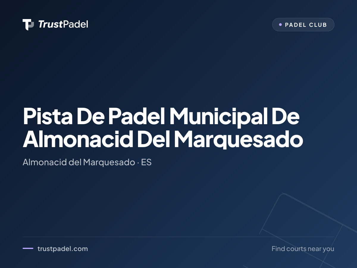 Pista De Padel Municipal De Almonacid Del Marquesado padel club
