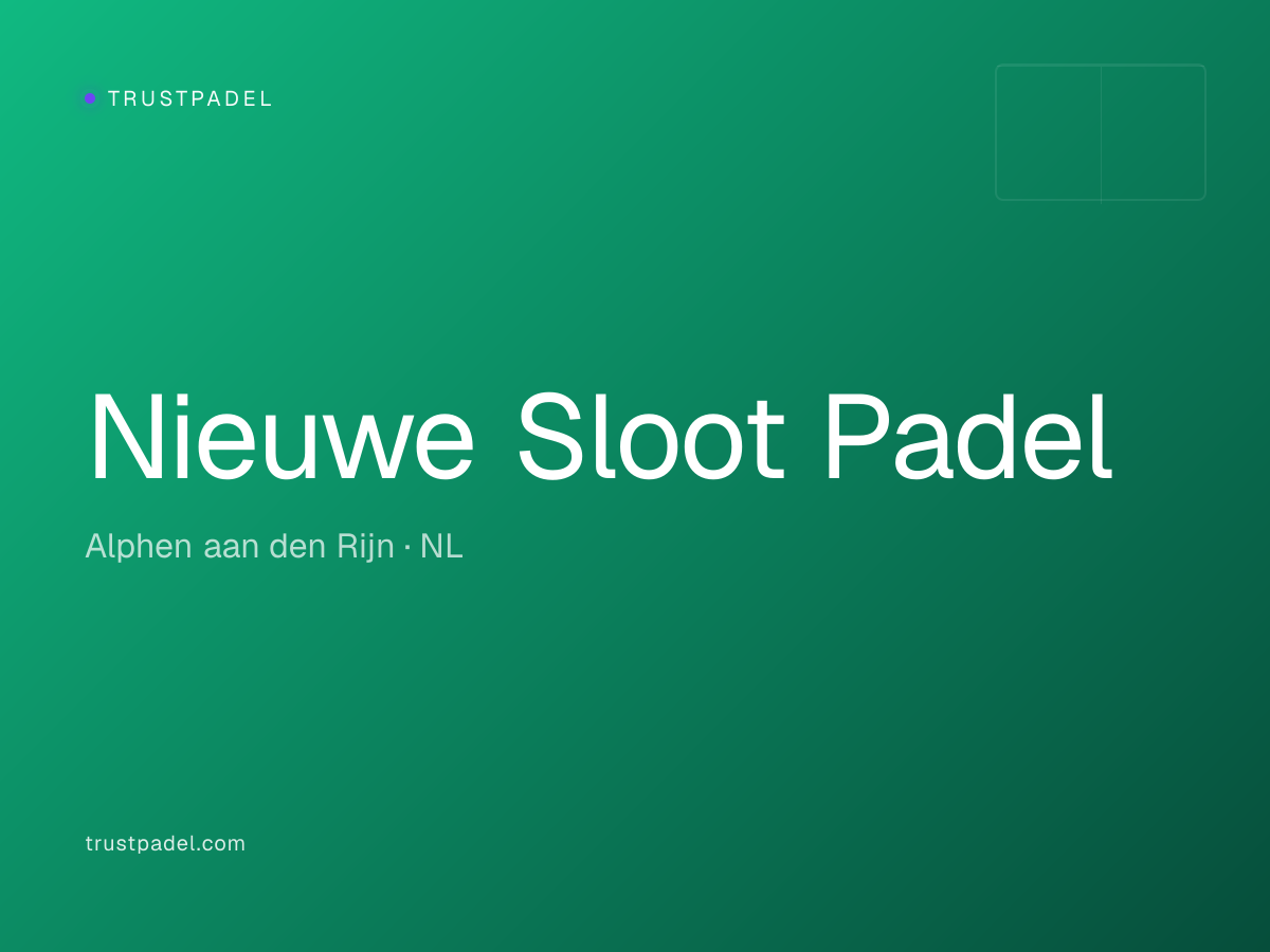 Nieuwe Sloot Padel padel club