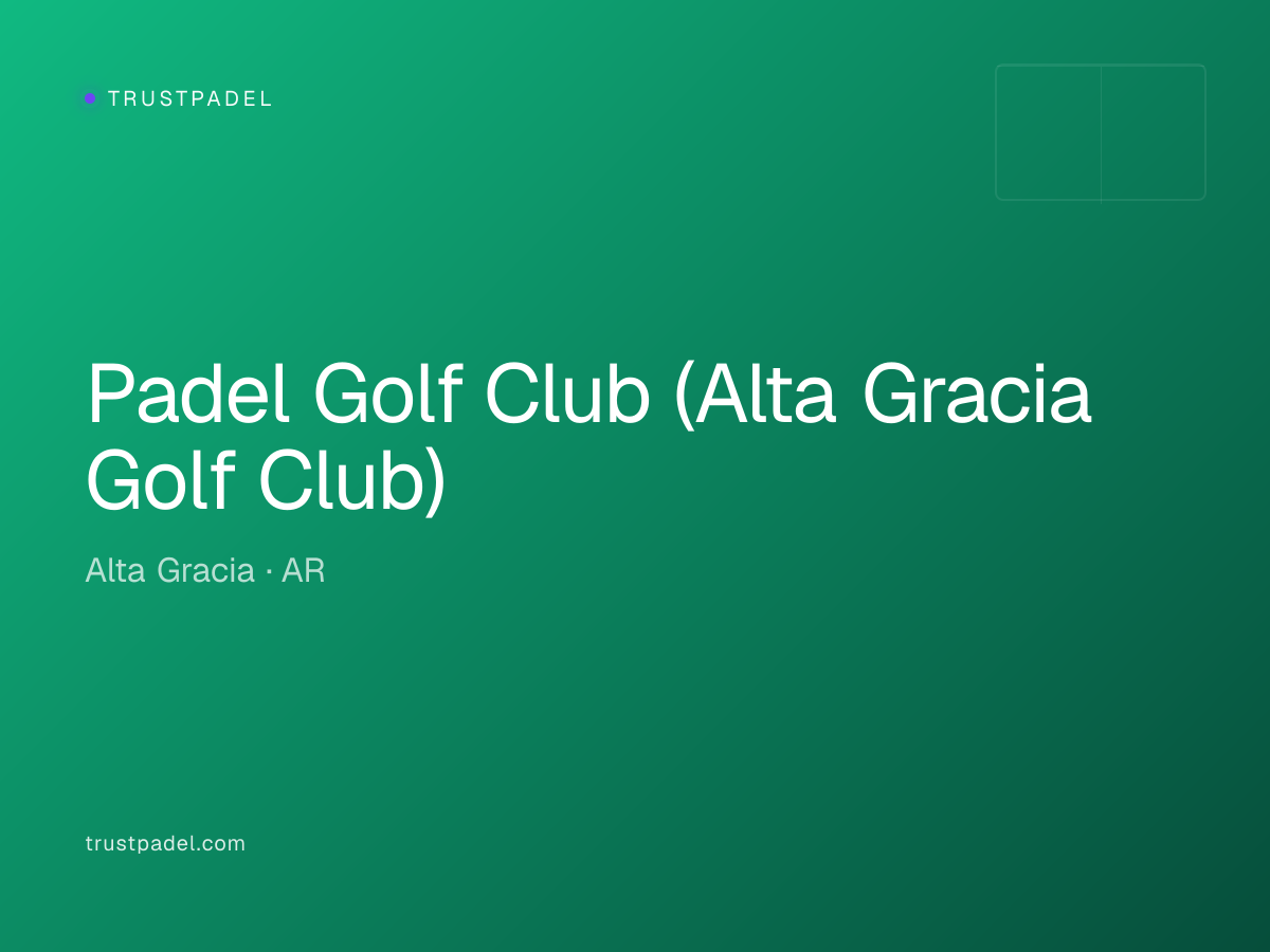 Padel Golf Club (Alta Gracia Golf Club) padel club