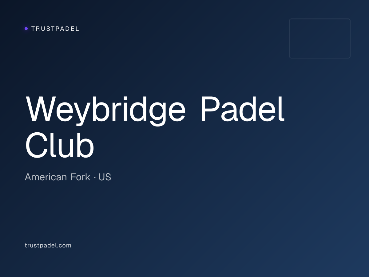 Weybridge Padel Club padel club