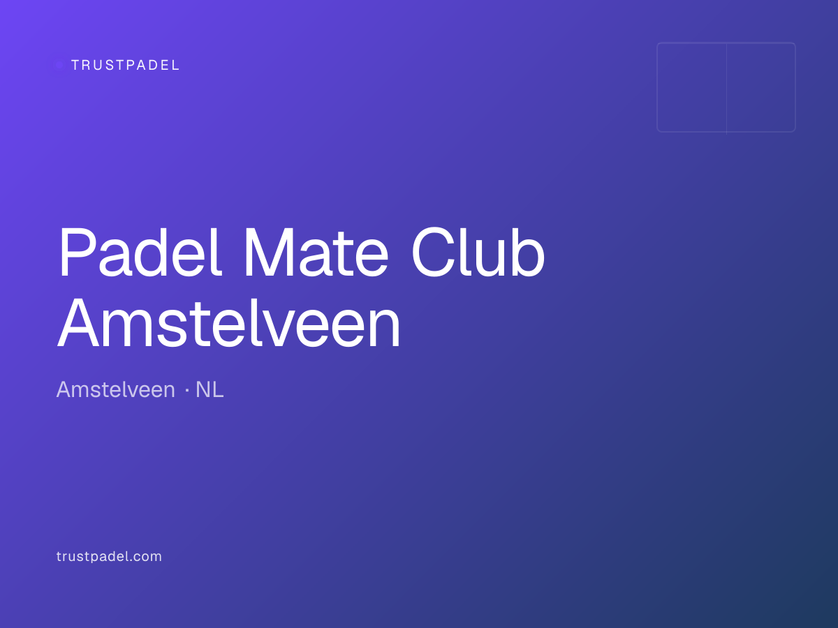 Padel Mate Club Amstelveen padel club