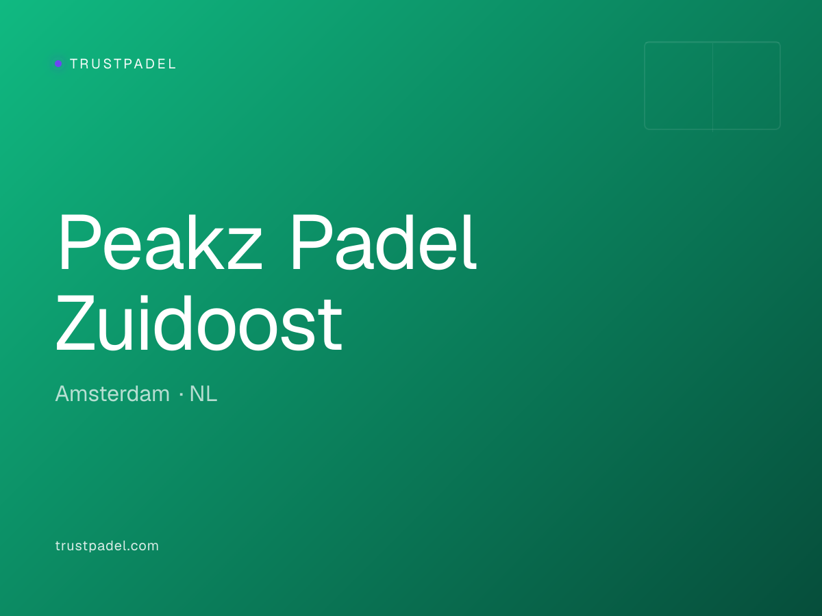 Peakz Padel Zuidoost padel club