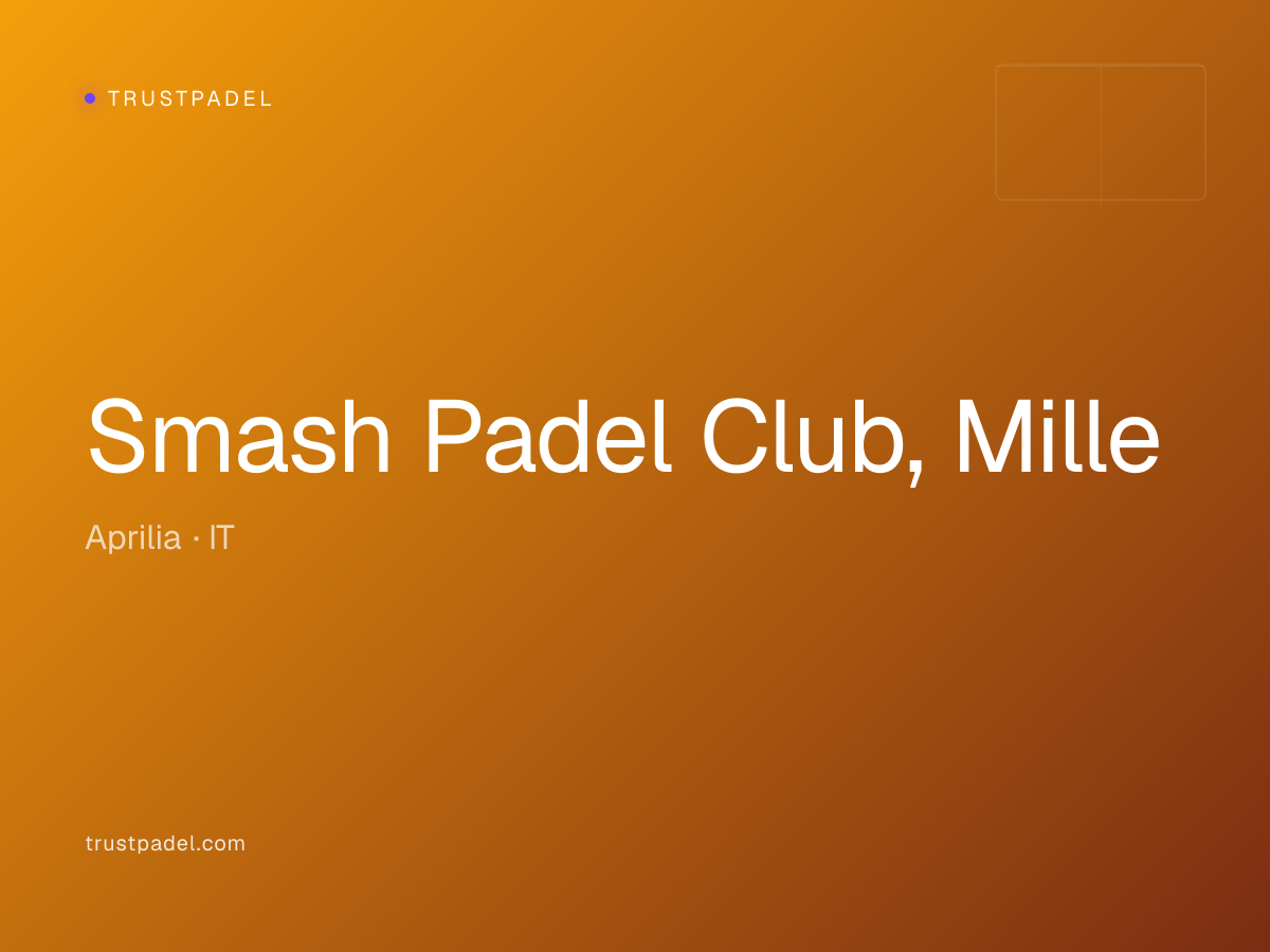 Smash Padel Club, Mille padel club
