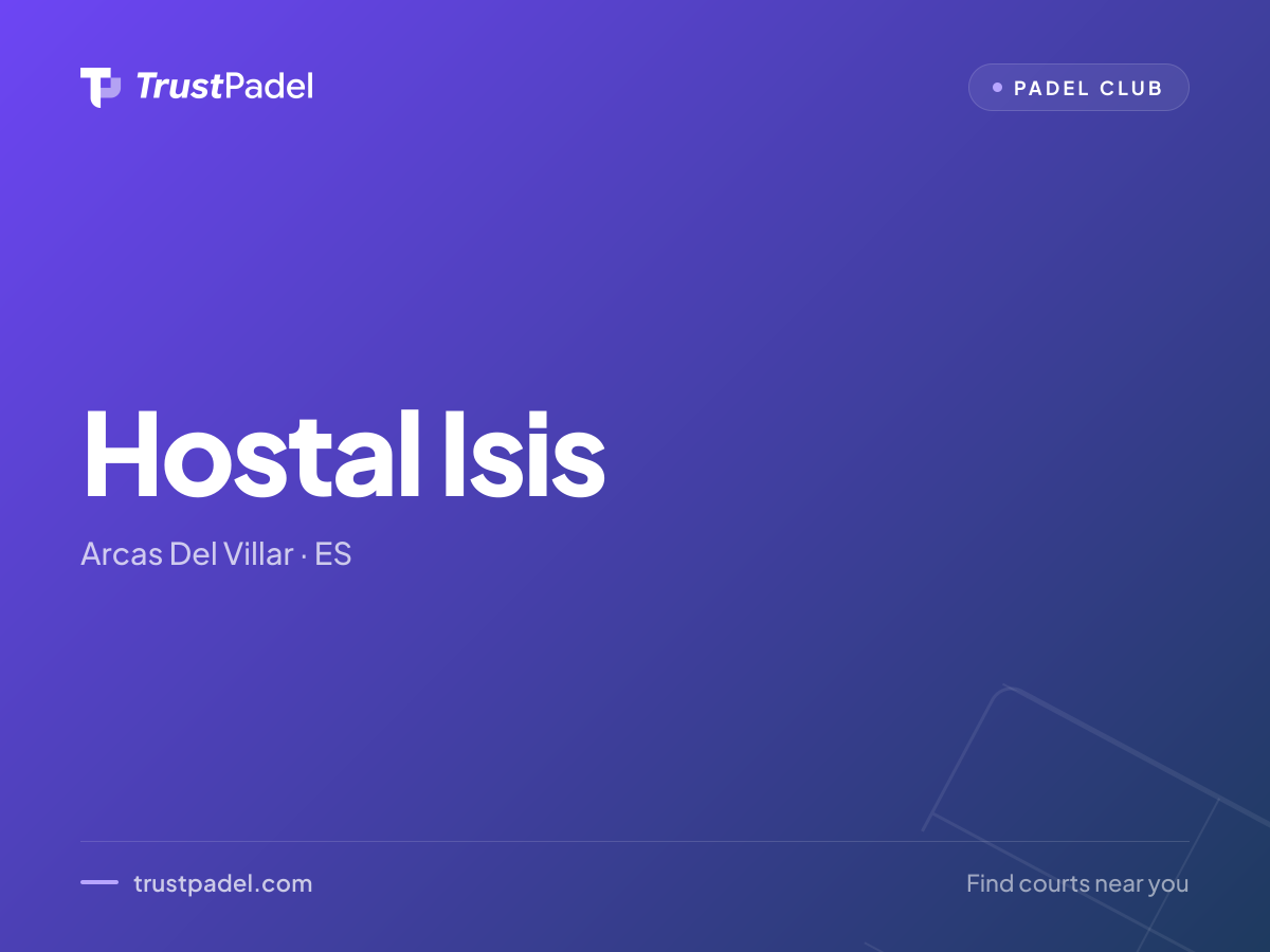 Hostal Isis padel club