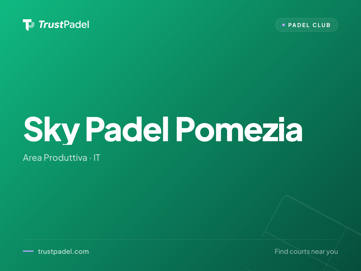Sky Padel Pomezia padel club