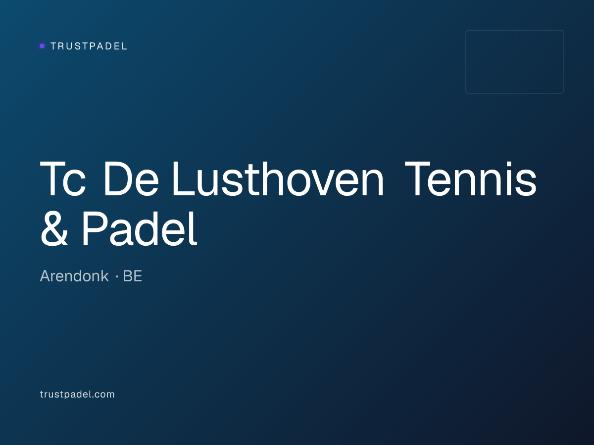 Tc De Lusthoven Tennis & Padel padel club