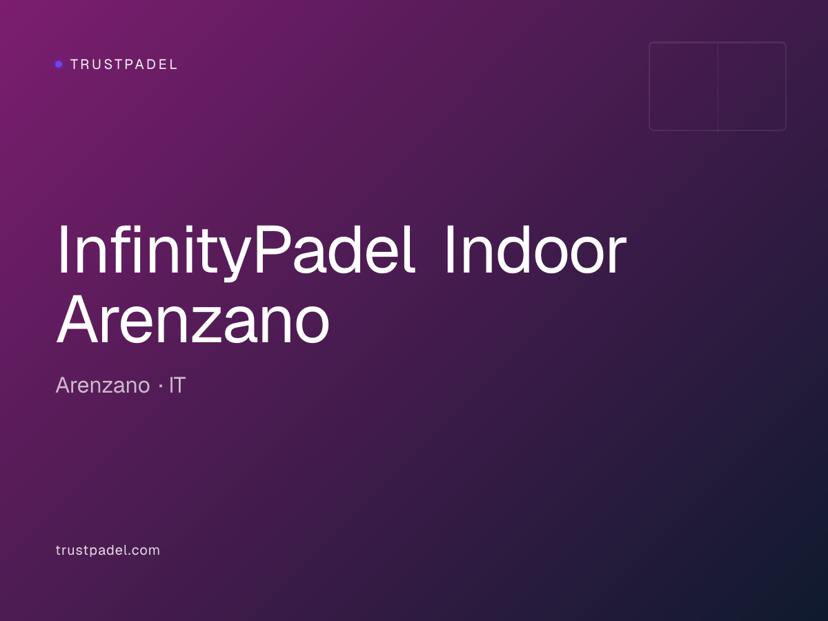 InfinityPadel Indoor Arenzano padel club