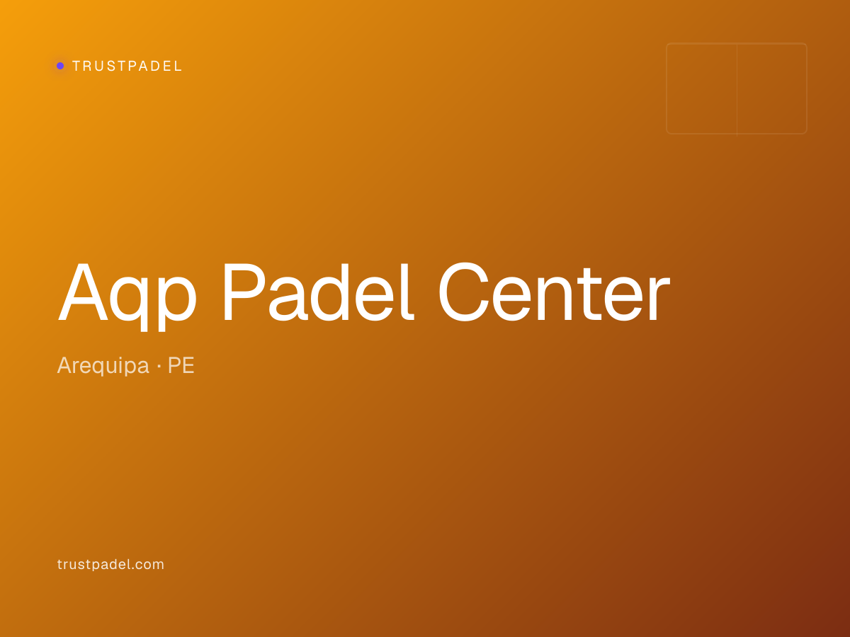 Aqp Padel Center padel club