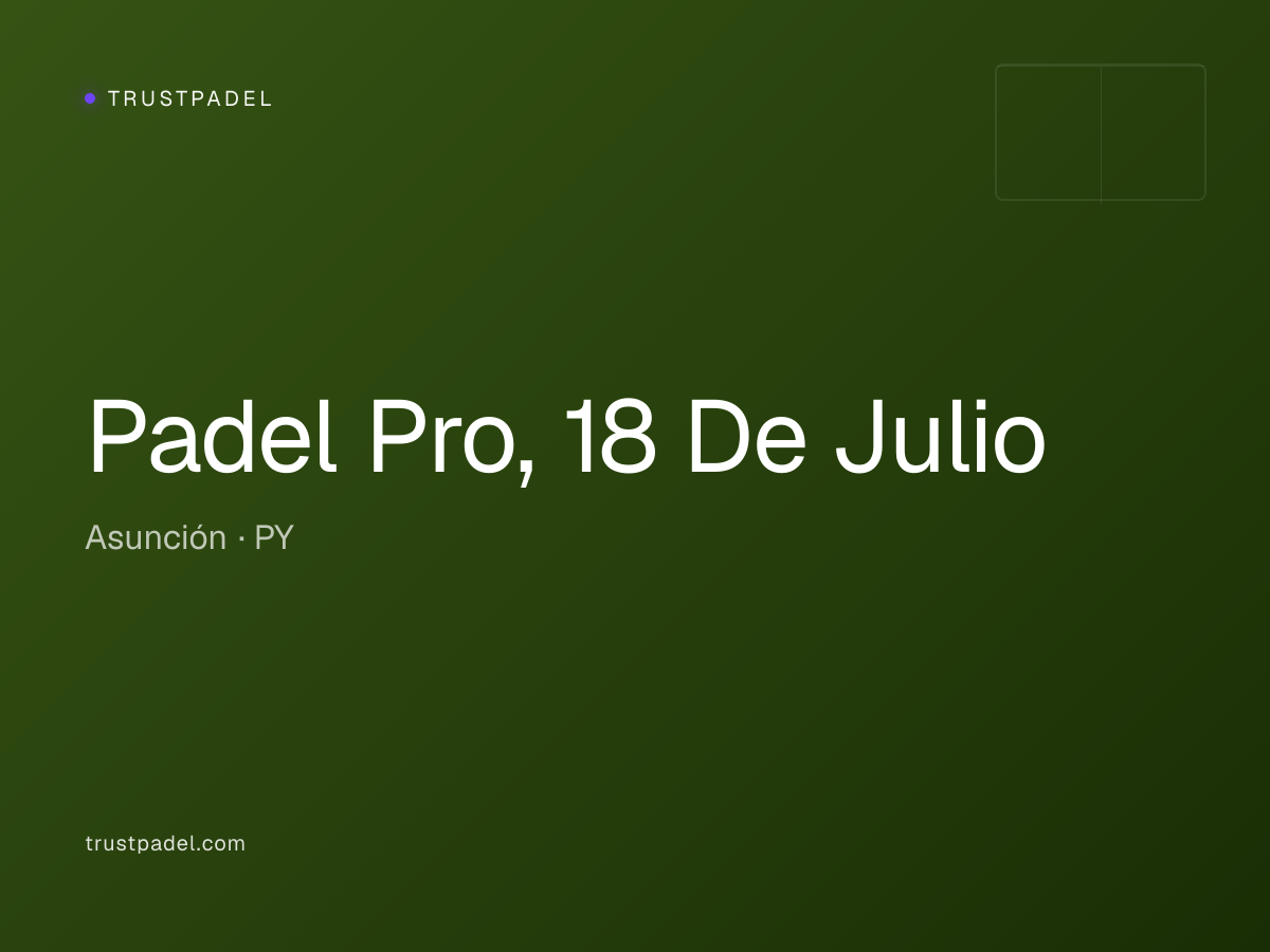 Padel Pro, 18 De Julio padel club