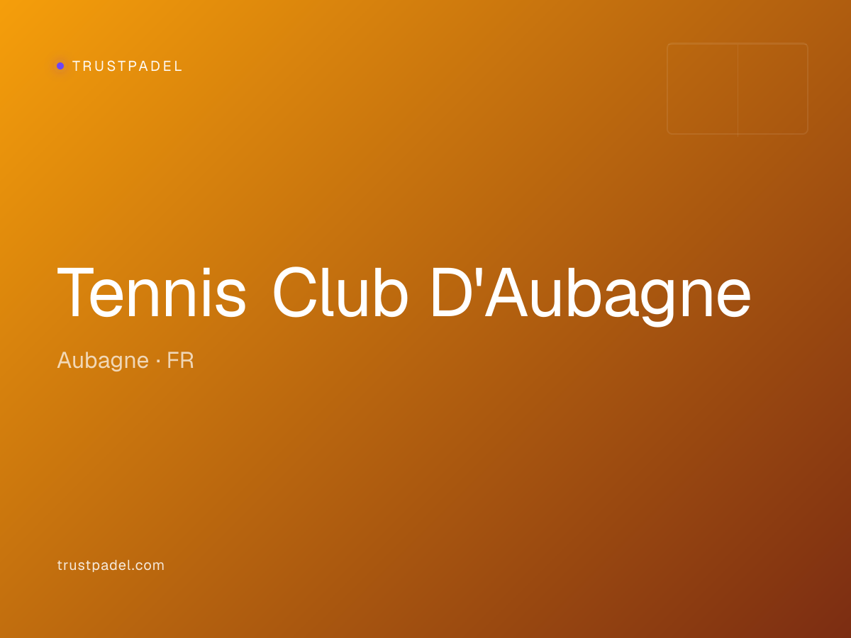 Tennis Club D'Aubagne padel club