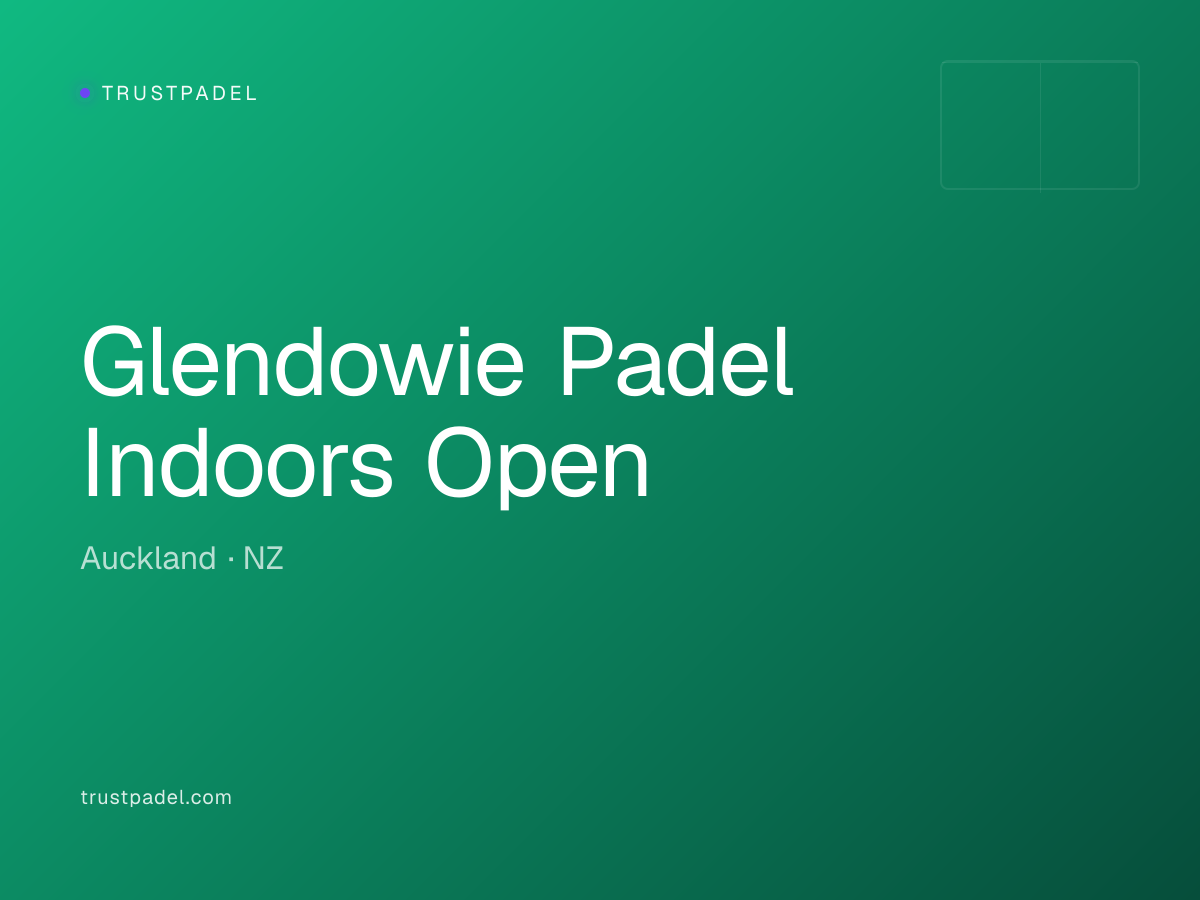 Glendowie Padel Indoors Open padel club