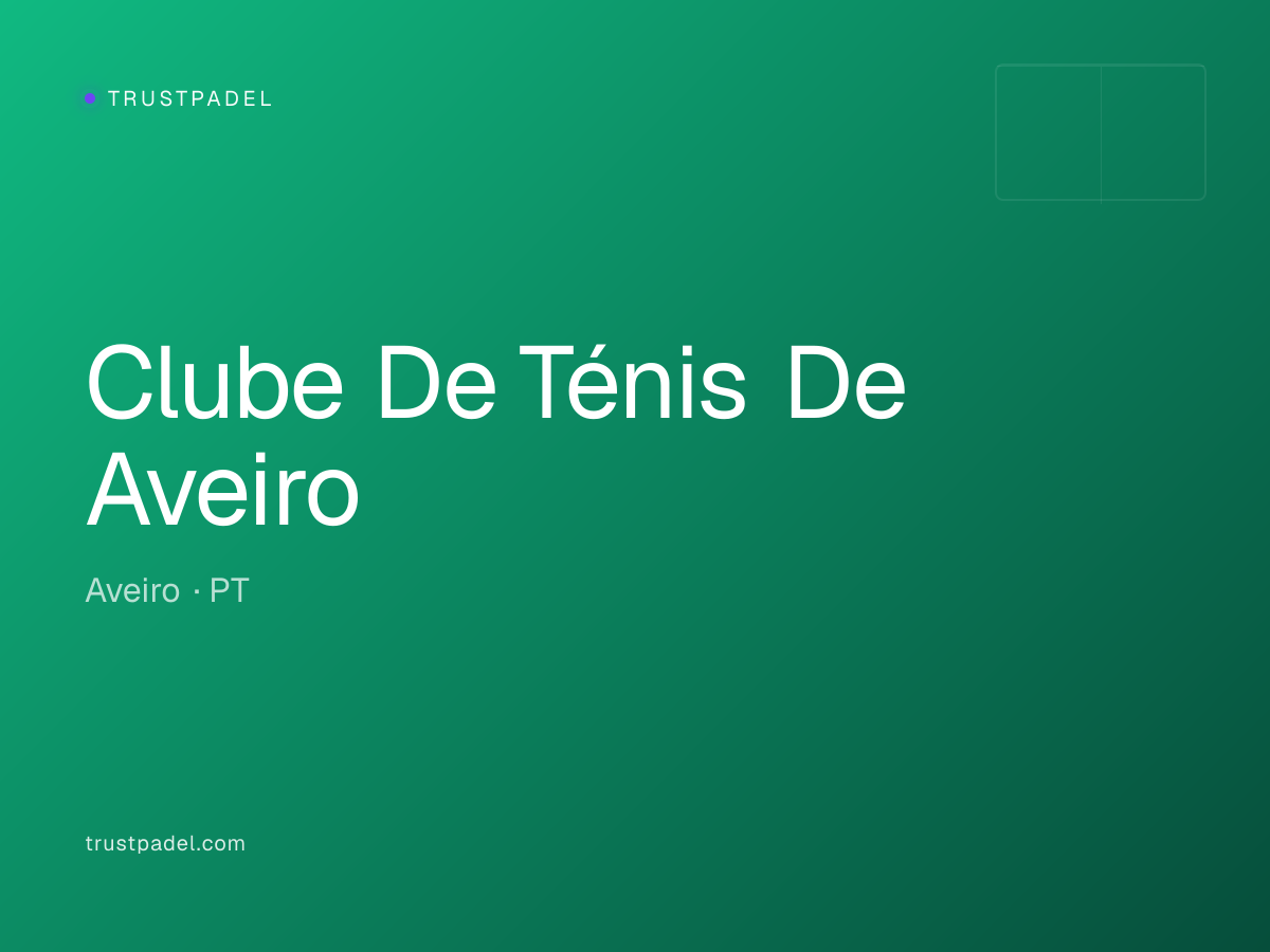 Clube De Ténis De Aveiro padel club