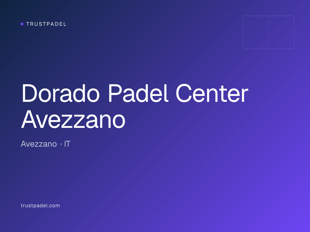 Dorado Padel Center Avezzano padel club