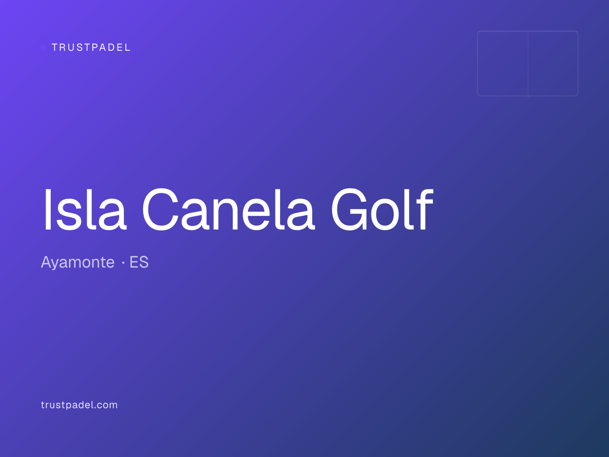 Isla Canela Golf padel club