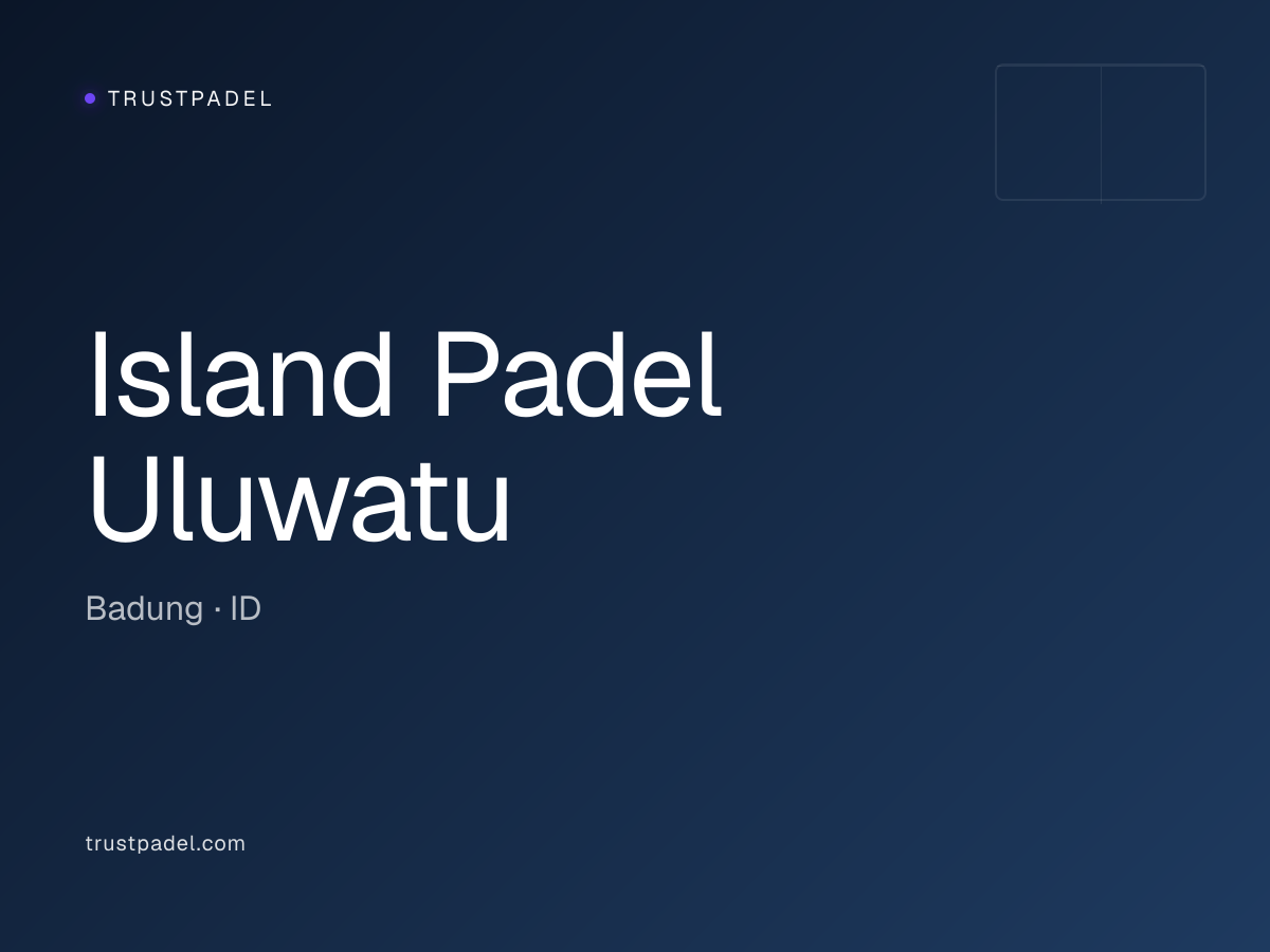 Island Padel Uluwatu padel club