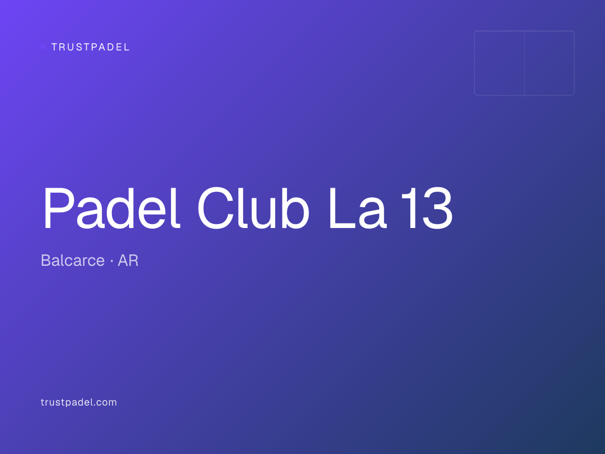 Padel Club La 13 padel club