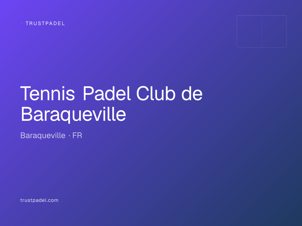 Tennis Padel Club de Baraqueville padel club