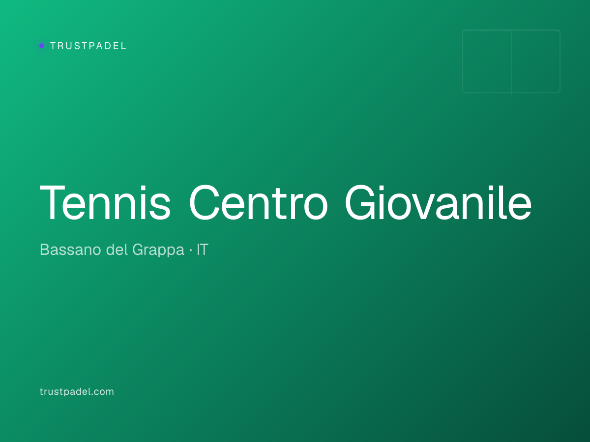Tennis Centro Giovanile padel club