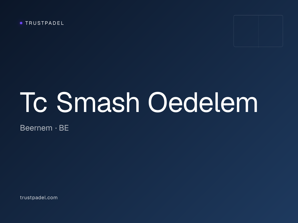 Tc Smash Oedelem padel club