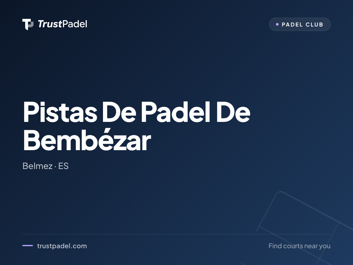 Pistas De Padel De Bembézar padel club