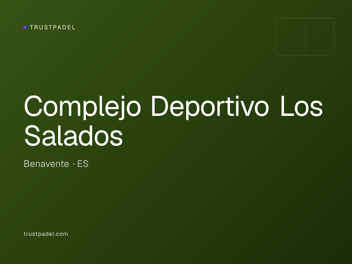 Complejo Deportivo Los Salados padel club