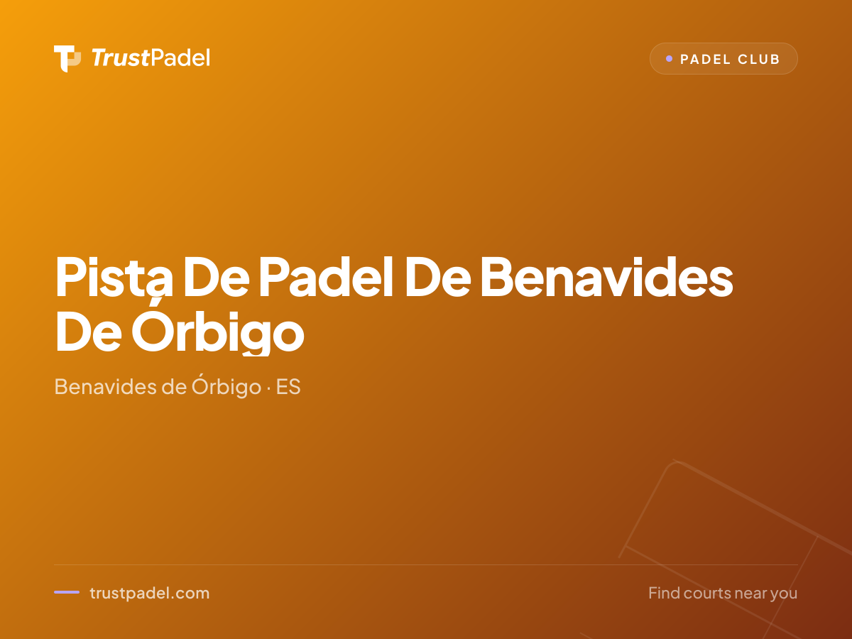 Pista De Padel De Benavides De Órbigo padel club