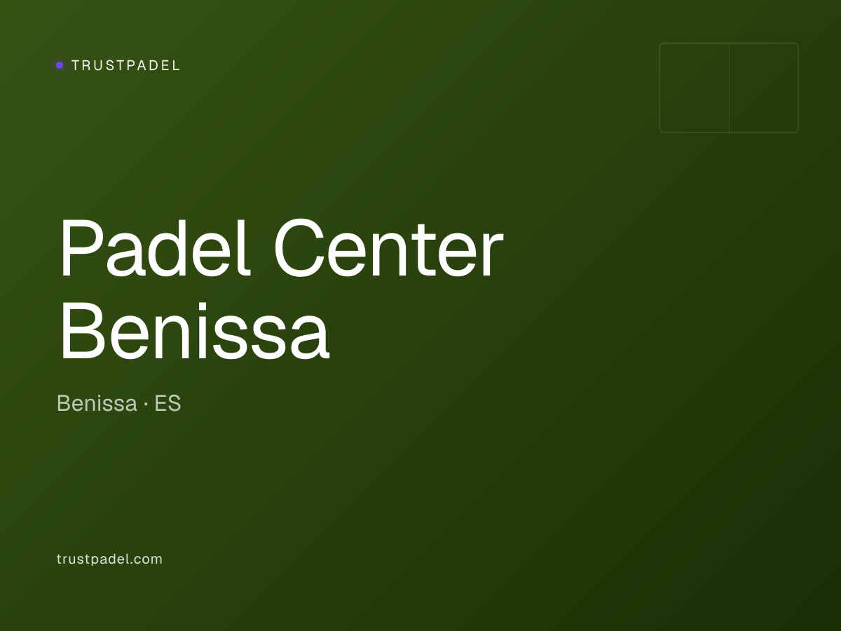 Padel Center Benissa padel club