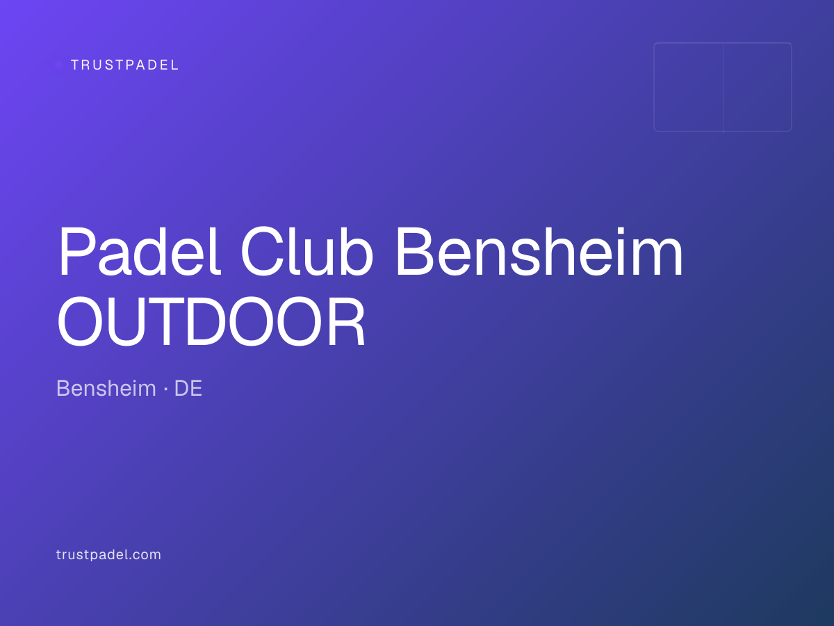 Padel Club Bensheim OUTDOOR padel club