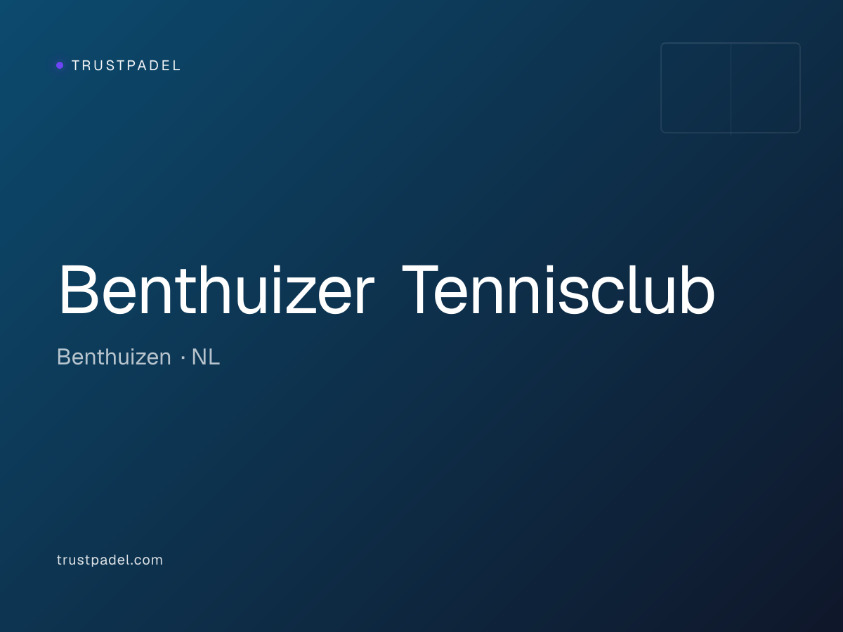 Benthuizer Tennisclub padel club