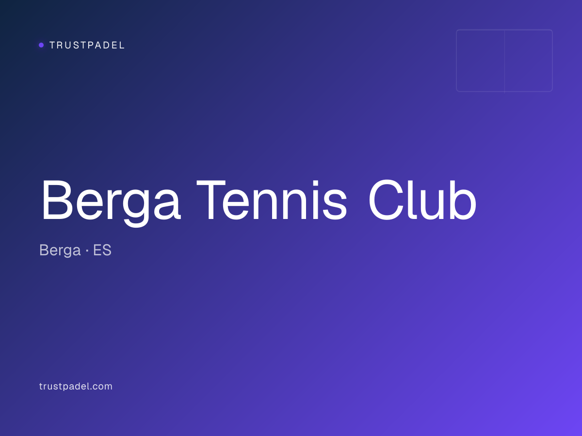 Berga Tennis Club padel club