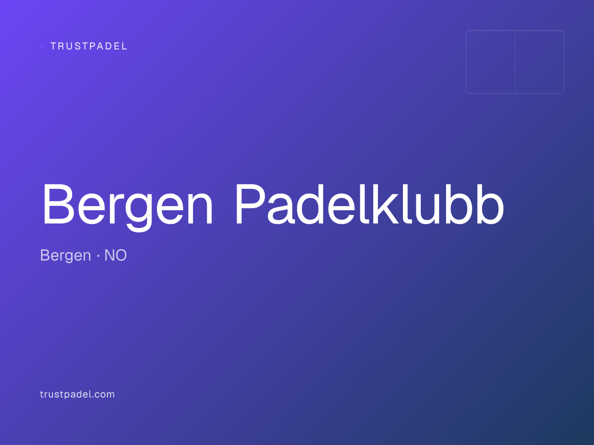 Bergen Padelklubb padel club