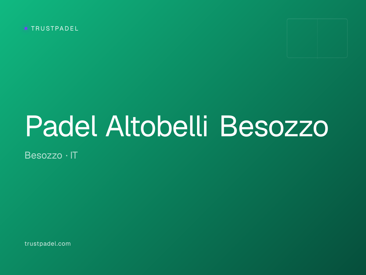 Padel Altobelli Besozzo padel club
