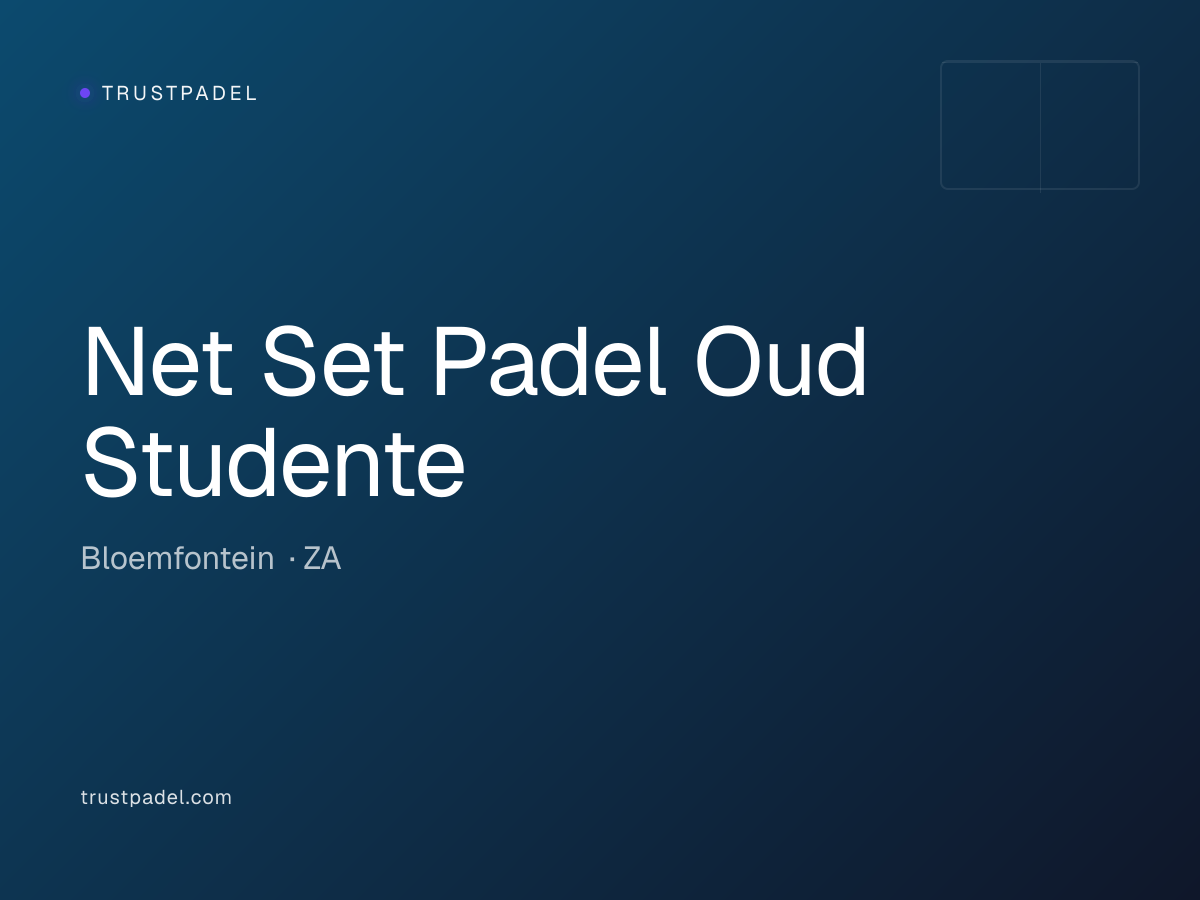 Net Set Padel Oud Studente padel club