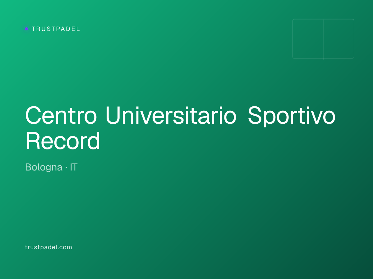 Centro Universitario Sportivo Record padel club