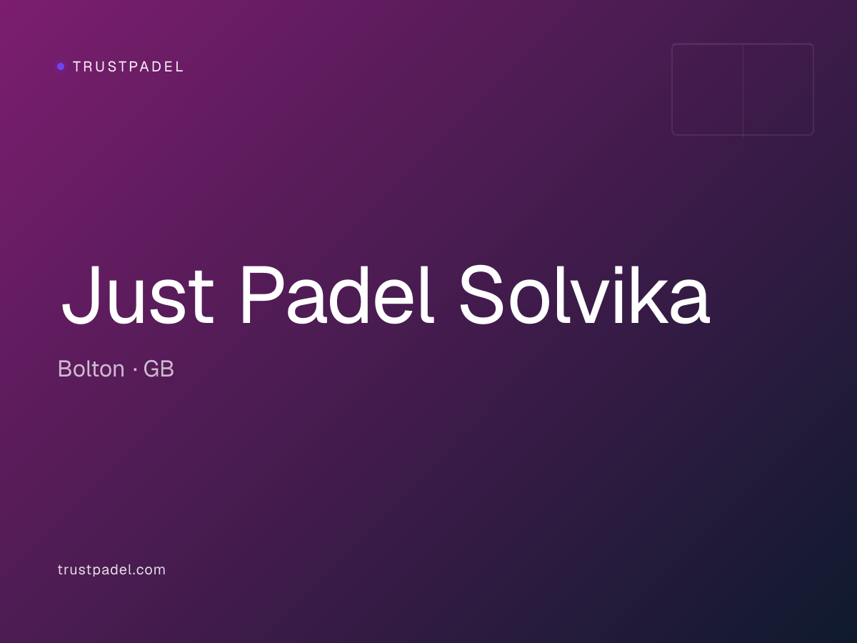 Just Padel Solvika padel club