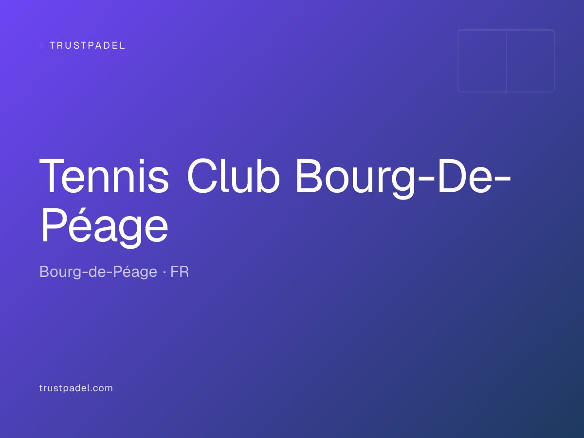 Tennis Club Bourg-De-Péage padel club
