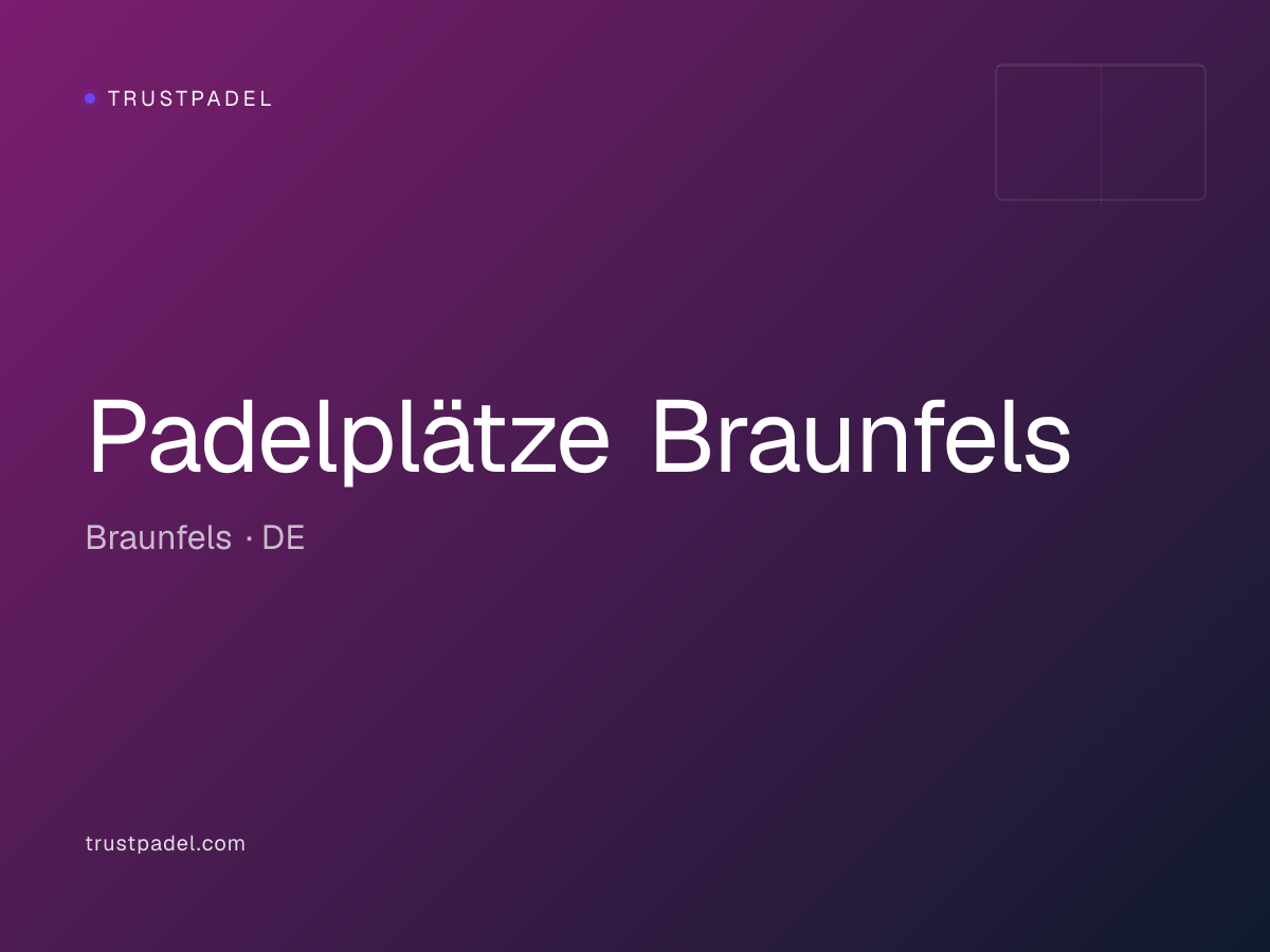 Padelplätze Braunfels padel club