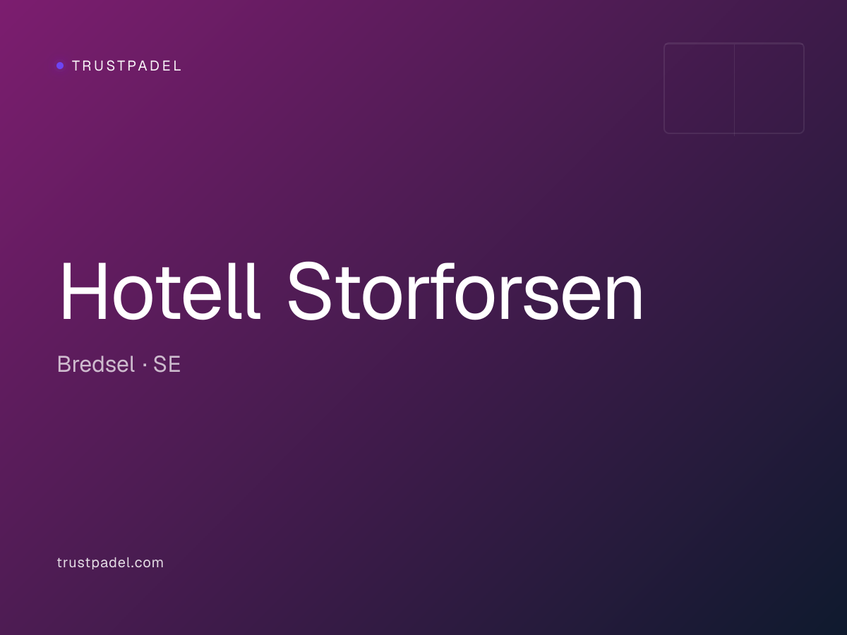 Hotell Storforsen padel club